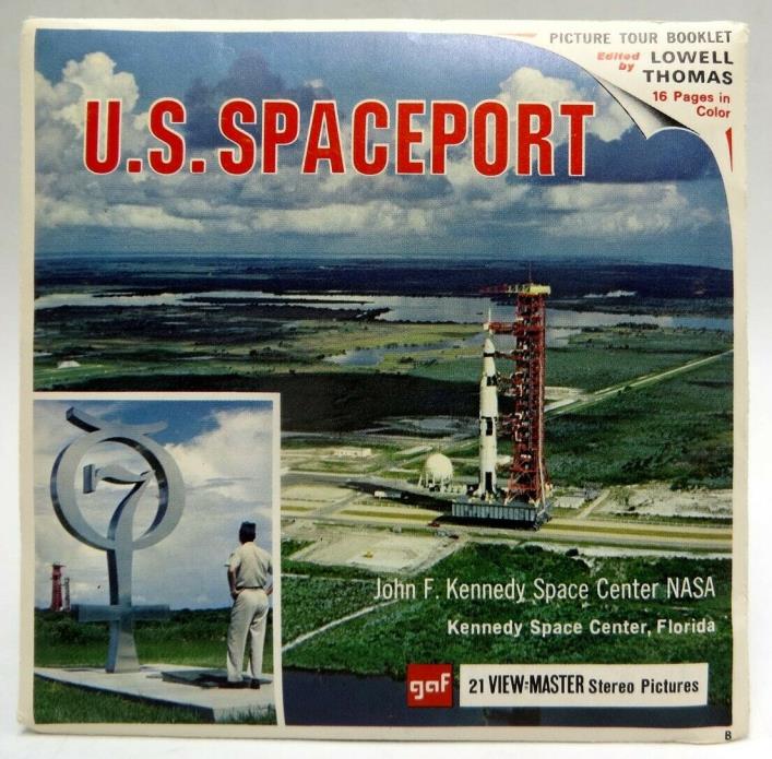 View-Master B662, US Spaceport, Kennedy Space Center NASA, 3 Reel Set, Vers B