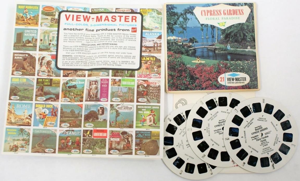 View Master Cypress Gardens Reels 3 pack