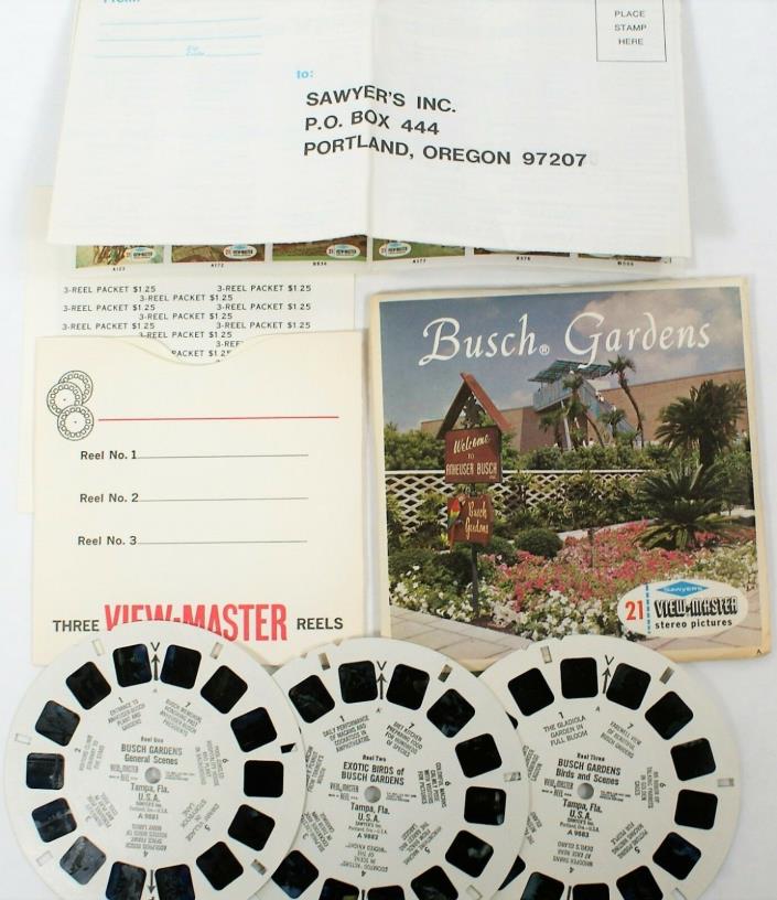 View Master A988 Busch Gardens 3 Reel Pack