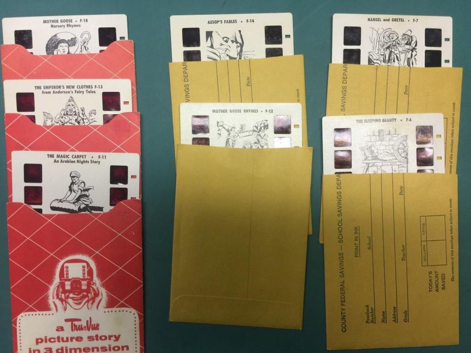 Lot of 7 - Vintage Tru-Vue - Picture Stories - 