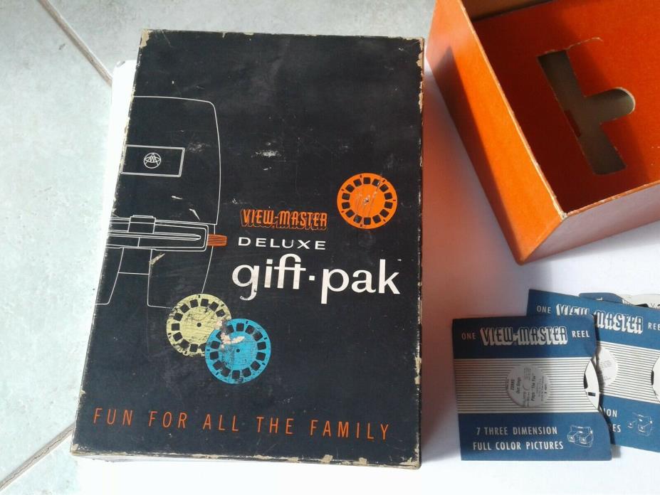 Original Vintage View-Master Gift-Pak With reels zorro roy rodger free shipping