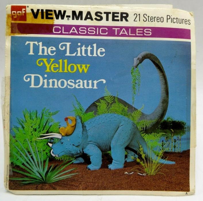 View-Master B605, The Little Yellow Dinosaur, Children's 3 Reel Set, Version A