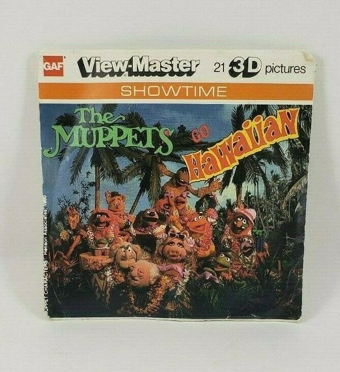 THE MUPPETS GO HAWAIIAN VIEW MASTER Viewmaster 3 Reels Gaf