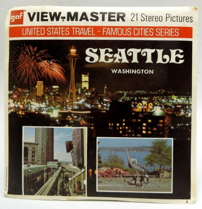 View-Master A274, Seattle, Washington, 3 Reel Set, Version A - RARE