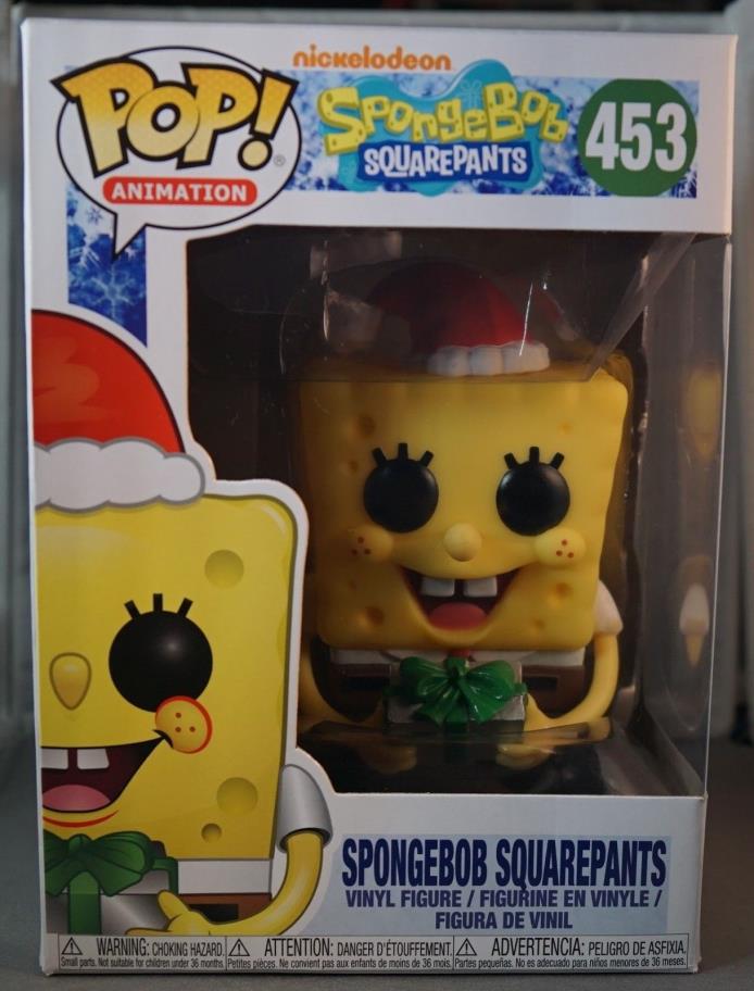 Funko Pop Animation #453 Spongebob Squarepants with Present 2018 Holiday