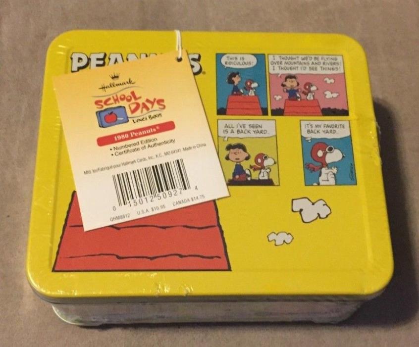 Hallmark School Days 1980 Peanuts Lunch Box