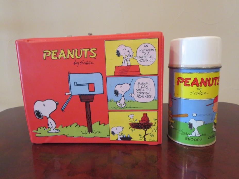 **NICE** 1960'S PEANUTS LUNCHBOX & Thermos