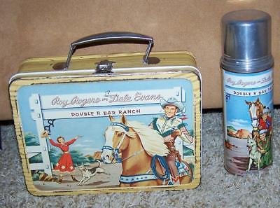 ROY ROGERS 1953 NARROW BAND LUNCH BOX SET PLUS