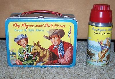 ROY ROGERS RARE 1957 LUNCH BOX & CORRECT THERMOS