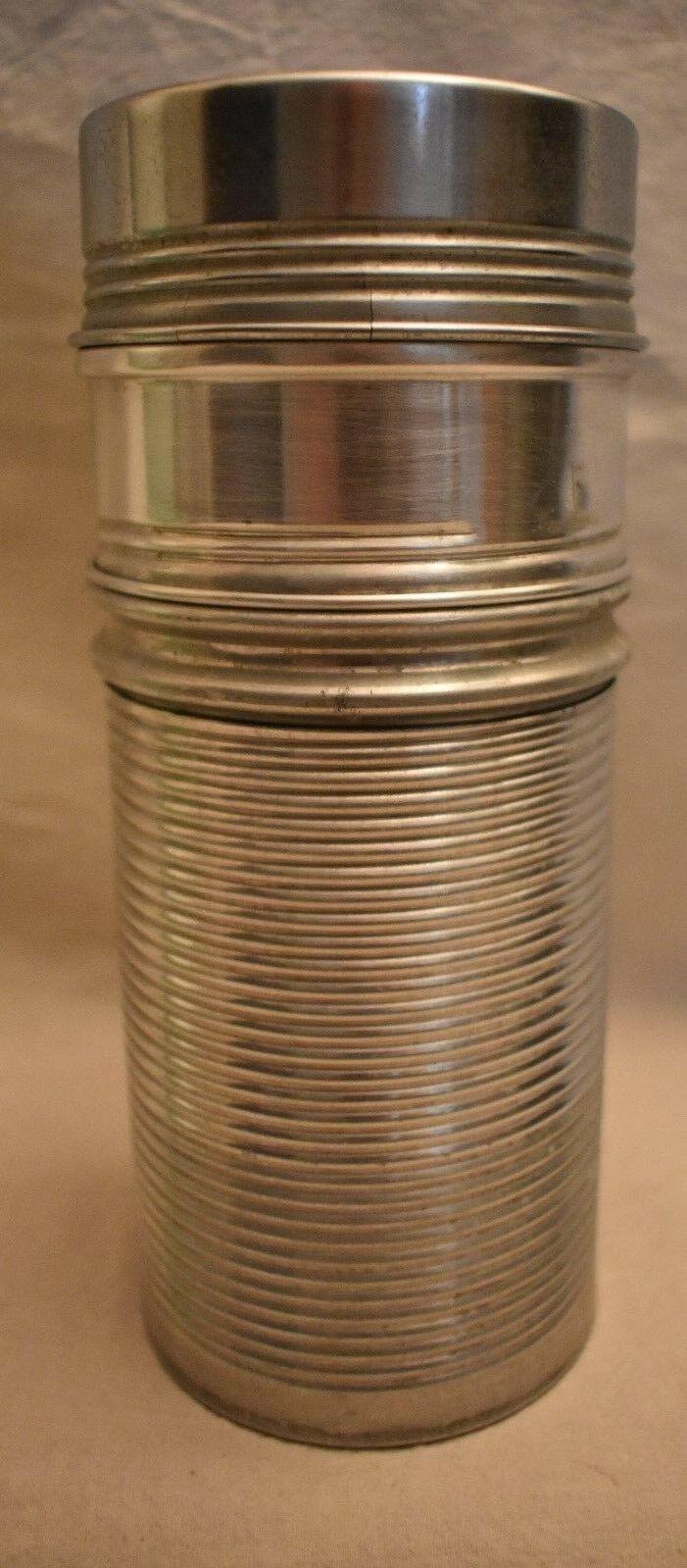 Thermos Brand Insul-Pak Model 9921 Metal thermos 7 3/8 inches tall Made in USA