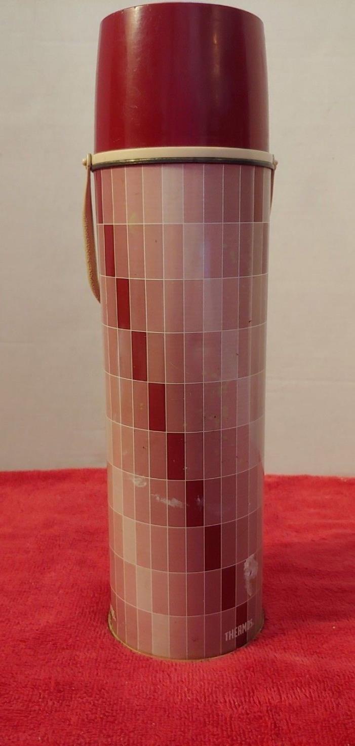 Vintage 1963 Purple & Pink Thermos King Seeley Filler 34F Stopper 722