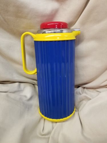 Vintage Crown Corning Colorworks THERMIQUE 1 QT Thermos Clean Retro 80's