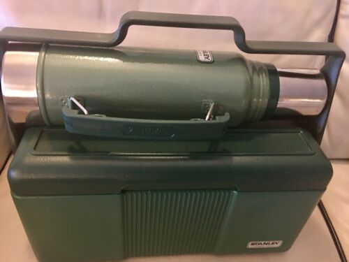 Very Nice STANLEY Large 7Qt. LUNCH BOX & Thermos 1.1 Quart EUC
