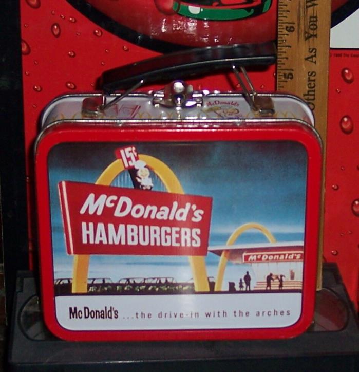 McDONALD'S  HAMBURGER'S  THE DRIVE-IN WITH THE ARCHES RETRO LUNCH BOX
