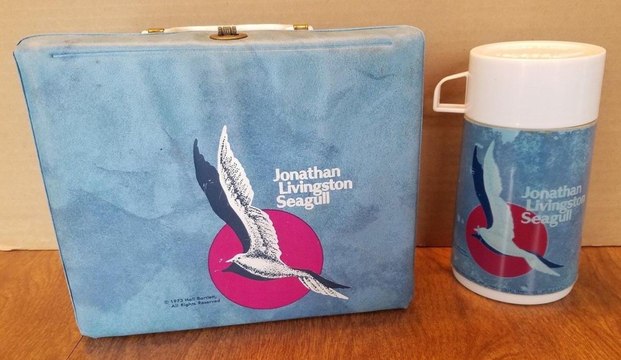 Johnathan Livingston Seagull 1973 Vinyl Lunchbox With Thermos Rare Lunch Box!