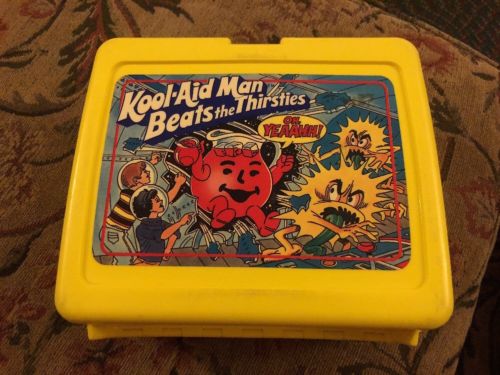 KOOL AID KOOL-AID MAN LUNCHBOX BY THERMOS OH, YEAAHH! Thirsties With Thermos