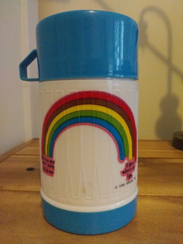 Retro Vintage Rainbow Brite 198p Blue Roach Thermos