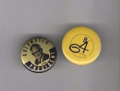 1964 pin GOLDWATER Miller Campaign Button 2  pinback