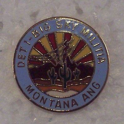 Montana ANG Air National Guard DETI Big Sky Militia Lapel Pin Pinback