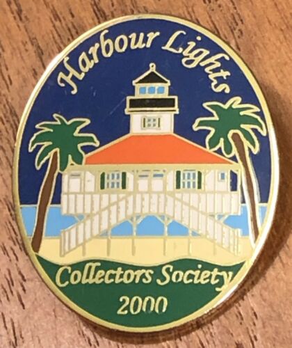 Harbour Lights Collectors Society 2000 Lighthouse Lapel Hat Pin Pinback