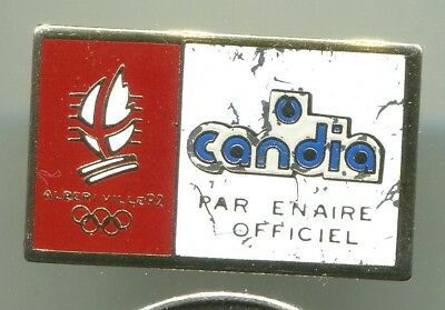 1992 ALBERIVILLE OLYMPIC GAMES CANDIA PARTENAIRE OFFICIEL SPONSOR PIN EPINGLETTE