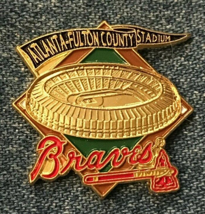 Braves Baseball Pin ~ MLB ~ Atlanta Fulton County Stadium