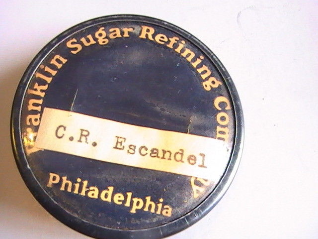 PIN FRANKLIN SUGAR REFINING COMPANY EMPLOYEE IDENTIFICATION 2 INCH PIN
