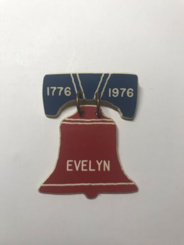 Bicentennial 1776 1976 Liberty Bell Lapel Pin Evelyn