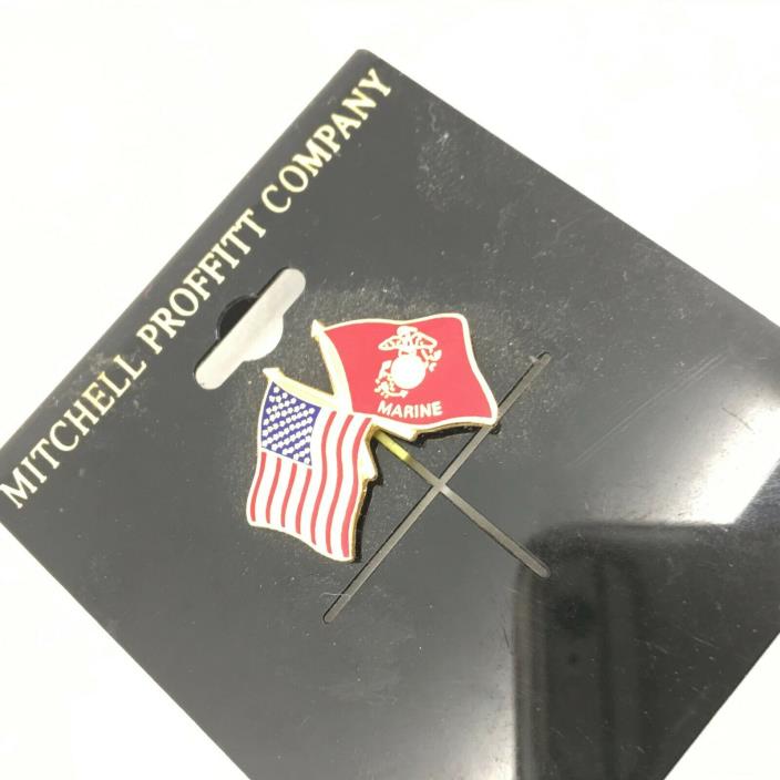U.S. Marine Corps U.S. Flag Lapel Hat Pin Tie Tack