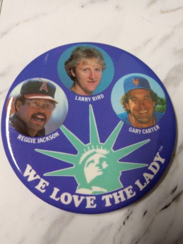 statue of liberty pinback