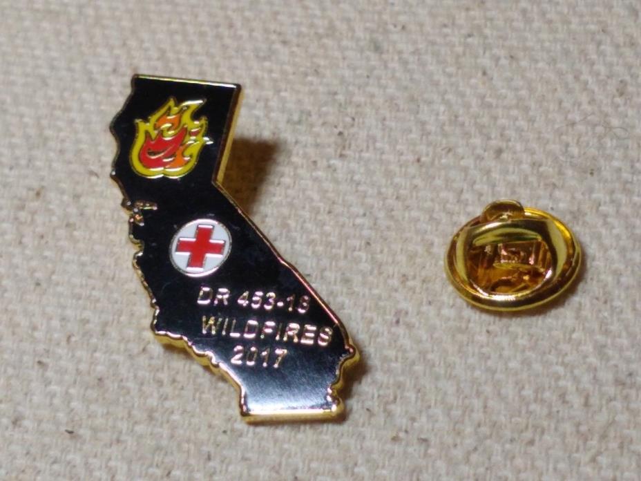 2017, DR 453-18 Wildfires American Red Cross lapel pins
