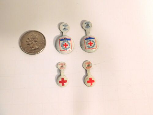 FOUR Vintage 1956 American JUNIOR RED CROSS Lapel Pins