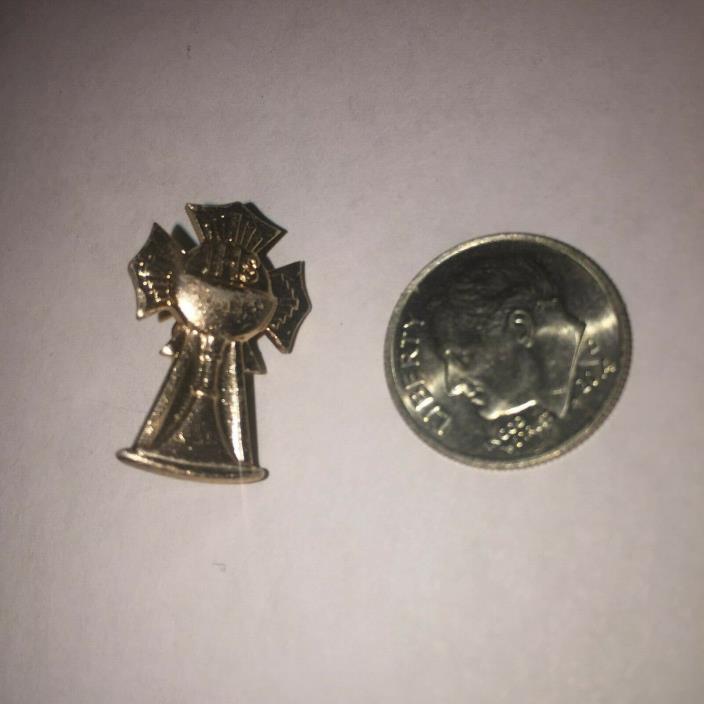 IHS Christian High School Small Lapel Pin Badge Rare Vintage