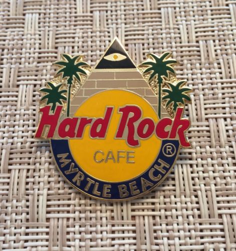 NWOB Hard Rock Cafe Myrtle Beach #5948 Logo Pyramid With Blue Border Pin, 1996