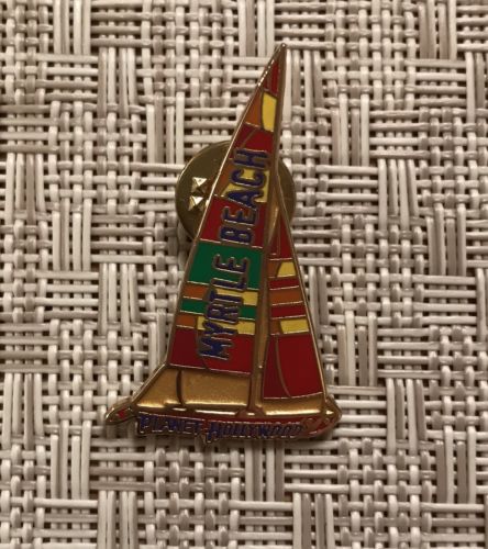 NWOT Planet Hollywood Set of 2 Pins: St Louis Paddleboat & Myrtle Beach Sailboat
