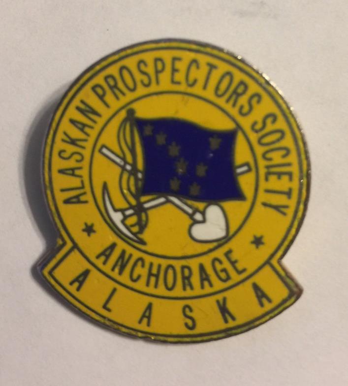 Alaska Prospectors Society Travel Souvenir Pin Pinback