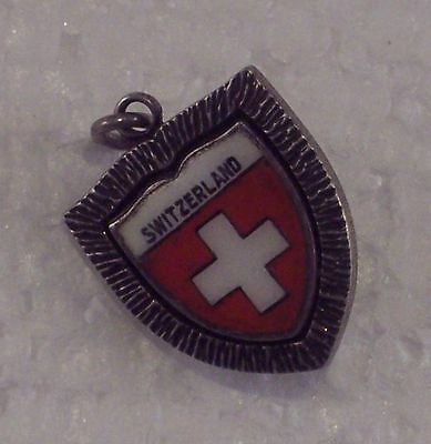 Vintage Switzerland Flag Numbered #008 Lapel Pin Charm