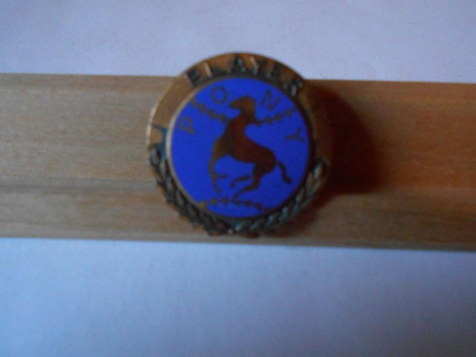 Pin, Pony Player, Baseball, Vintage, Cloisonne Enamel, Screw Back,