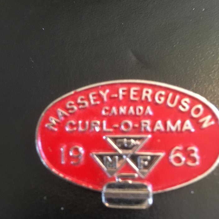 Vintage Curling Pins Massey Ferguson Sponsor Curl-O-Rama 1963