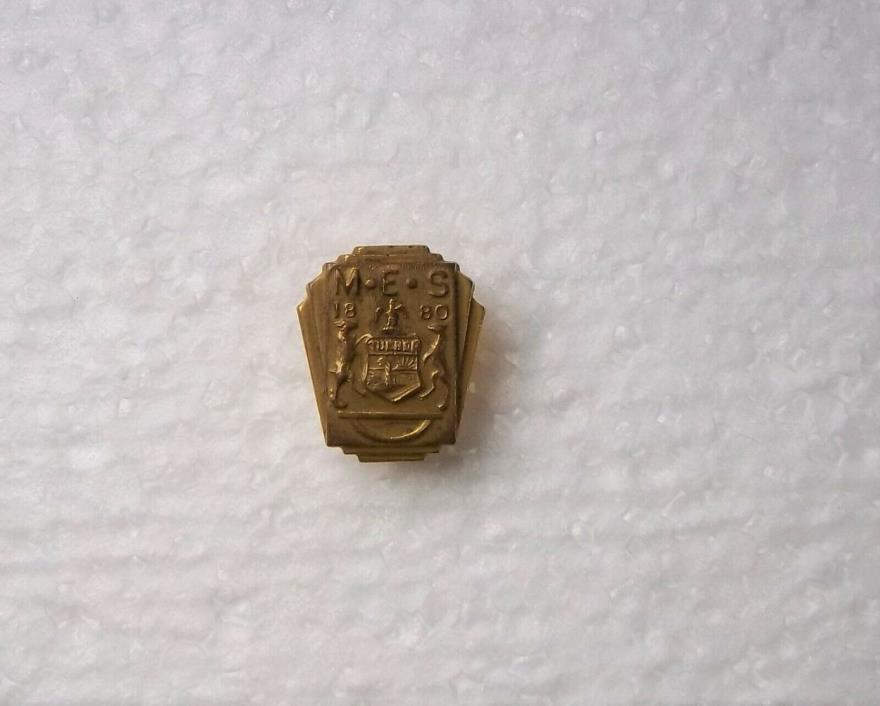 service pin STATE OF MICHIGAN EMPLOYEE award MEA Gold Tone Jewelry
