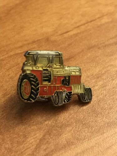Vintage FARM TRACTOR Red Lapel Pin - Hat Pin / Pinback
