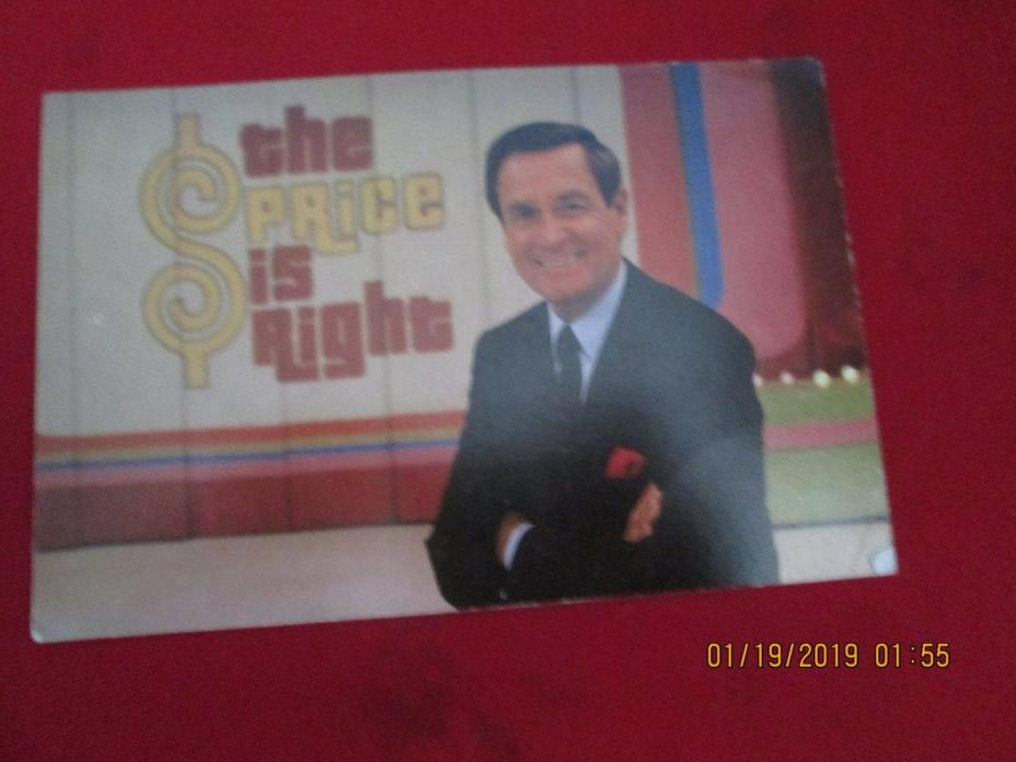 The Price is Right 1985 Postcard with Bob Barker Saying You are In Audience