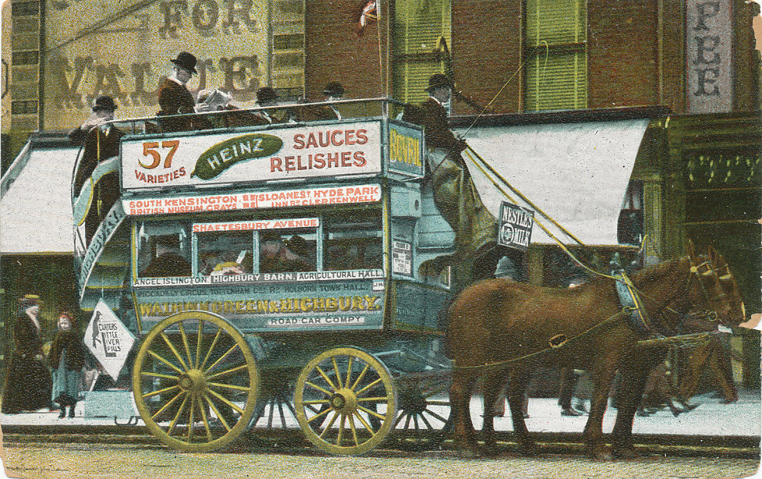 London UK * Horse Drawn Advertising Wagon * Heinz Co. 57 Varieties