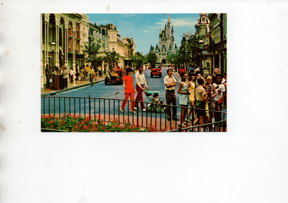 Walt Disney World Orlando Florida 1975 Main Street USA POSTCARD