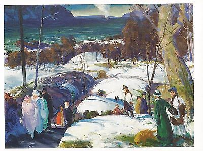 Postcard George Bellows Easter Snow, 1915 Private Collection MINT Unused