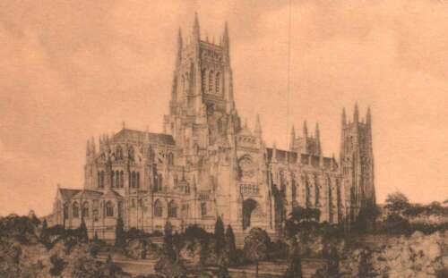 Postcard New York Cathedral of St. John the Divine SKU 1430PC