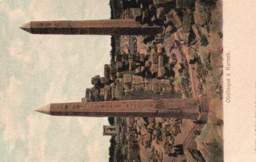 Postcard Egypt Obelisque a Karnak SKU 1485PC
