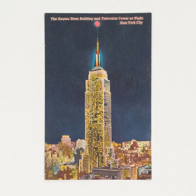 Vtg GRAND CENTRAL STATION Empire New York Postcard Stamp Cover MID CENTURY 1955