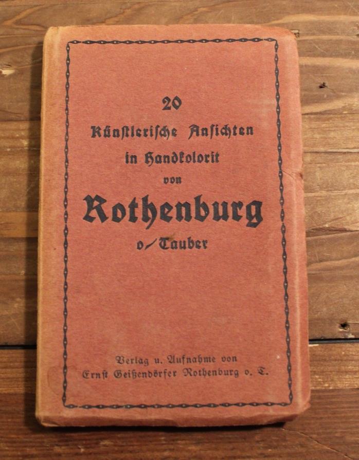 Rothenburg - Postcard Book 20 Unused Circa 1900's