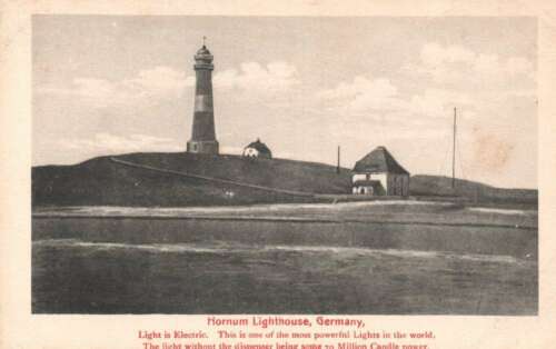 Postcard Germany Hornum Lighthouse SKU 1319PC